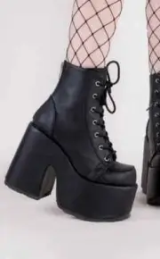 CAM203/BVL Black Leather Boot Size US 12