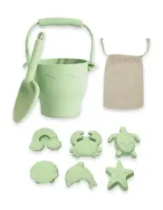 [Playground] Silicone Bucket Set Of 8 Piece in Light Sage