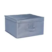 All Set Grey Wardrobe Storage Box With Lid