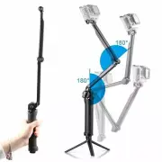 For Phone GoPro 9 8 Hero 7 6 5 4 Tripod Selfie Stick 3-Way Arm Monopod Tripod