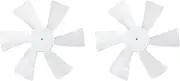 NDNCZDHC 2pcs 6 Inch RV Vent Fan Blade High Efficiency RV Bathroom Roof Vent Fan Blade for Heng's White
