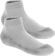 [WOFASHPURET] Non-Slip Yoga Shoes 1 Pair Toe Socks for Women Men Indoor Fitness Gymnastics Slippers Dance Stretching Equipment Silent Dance Shoes Foot Stretcher Grey