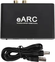 EARC ARC Sound Extractor, HDMI Earc/Arc Audio Extractor/Adapter, HDMI Earc/Arc to R/L, and 3.5mm Audio Converter, for HDTV Soundbar Speaker Amplifier, Enjoy HiFi Sound