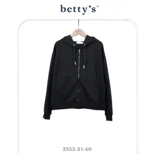 【betty’s 貝蒂思】袖口刺繡口袋連帽抽繩薄外套(共二色)