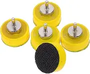 Ciieeo 5pcs Grinding Disc Round Sanding Manual Sanding Disc Polishing Grinding Tools Hand Sander Tool Handheld Sandpaper Holder Sandpaper Holder Sander Polish Yellow Stainless Steel