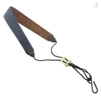 在飛比找蝦皮商城優惠-可調節薩克斯管頸帶 PU 皮革薩克斯帶金屬掛鉤,適用於男高音