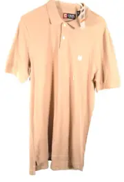 Chaps tan men's polo small top NWT