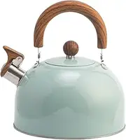 Stovetop Kettle,101 Oz/3 L Steel Kettle Whistling Tea Kettle,with Wood Grain Handle Whistling Kettle,Suitable for Gas,Electric,Electromagnetic, and Ceramic Stoves Tea Pot