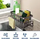Under Sink Storage Organiser Shelf Spice Rack Pull Out Drawer Kitchen 2 Tier