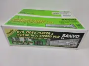 Sanyo DVW-6100 DVD VCR Combo 4 Head Video Cassette Recorder DVD Player BRAND NEW