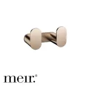 Meir Curvae Double Robe Hook - Champagne