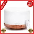ASAKUKI 500ml Essential Oil Diffuser, 5 in 1 Ultrasonic Aromatherapy Fragrant Oi
