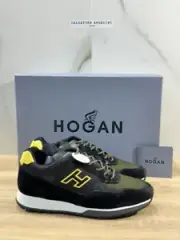 Hogan H321 Black Leather Luxury Hogan Men Shoes 39