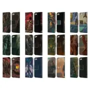 OFFICIAL VINCENT HIE DRAGONS LEATHER BOOK WALLET CASE FOR APPLE iPOD TOUCH MP3