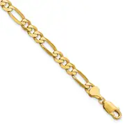8 Inch 14K 5.25mm Flat Figaro Chain