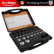 44 Pcs Nut and Bolt Gauge 23 Metric & 21 Inch Nut and Bolt Thread Checker in Box