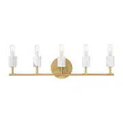 Designers Fountain D304C-5B Star Dust 5 Light 25"W Vanity light - Gold