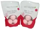 Spa Naturals Luxury Collection Bath Bombs Fizzies, Cherry Blossom, 2 Pack