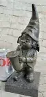 VINTAGE BRONZE GNOME DWARF SCULPTURE STATUE FIGURINE FIGURE ART DECO MYTHICAL NR