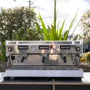 Stunning Custom White & Timber La Marzocco Linea Coffee Machine