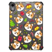 iPad mini (6th gen) iPad Impact Case Cute Corgi with Christmas Tree & Jingle Bell - Kawaii Dog Anime Puppy Merry Christmas Xmas