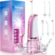 ✅✅Cordless Water Flosser , 300ML 3 Modes 5 Jet Tips Portable IPX7 Waterproof✅✅
