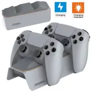 30th Anniversary Grey PS5 Dual Controller Fast Charging Dock Lighting Stand USA