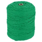 Natural Macrame Cord 3mm x 328 Yards Cotton Macrame Rope, Emerald Green