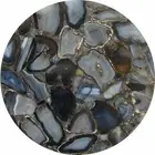 18" Agate Center Table Top Natural Stone Dining Table Handmade Home Decor