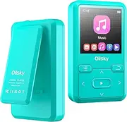 32GB MP3 Player with Bluetooth 5.0, Wearable Sports Mp3 Player with Clip, Portable Ultra-Light Lossless Sound Quality Music MP3 Player with FM Radio, Pedometer, Voice Recording, up to 128GB Expand