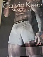 Calvin Klein Boxer Brief Dual Tone Underwear Men Small Blue