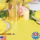 ShinyBeauty Yellow Sequin Table Runner - 12x108 Inch Glitter Table Cloth for