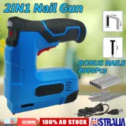 Cordless 2 in 1 Rechargeable Stapler Nailer Tacker Nail Staples Gun 8000 Nails