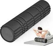 PROIRON Upgraded Foam Roller (A jelly-like touch), 42 * 13CM Patented Medium Density Deep Tissue Massage Roller Body Roller for Exercise, Yoga & Pilates -Black