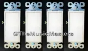 4X White Electric On/Off Decora Rocker WALL LIGHT SWITCH Residential Replacement