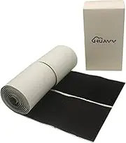 HUAYY 3 Inches Width 1.5 Yards Length,self-Adhesive Hook and Loop Style Sheets, Nylon Strips/Patch,Black (3 in x 1.5 yd)