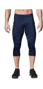 CW-X Men's Stabilyx 3/4 Compression Tights NEW WITH TAGS! Navy Size small
