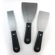 Soft Grip Scraper Set 1" 2" 3" Paint Wallpaper Removal Tool Popcorn Ceiling Glue