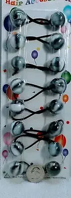 white black big ball ELASTIC hair Scrunchie tie bead girl Ball Ponytail Holde