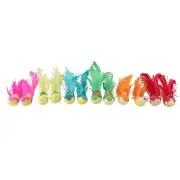 12pcs Bird Simulation Bird Handmade Foam Bird Color Bird Golden Silk Bir