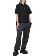 Short-sleeved Polo shirt 1,2,3 black