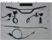 RPS Hawk 250 Throttle Cable (#10 in Diagram)