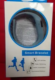 FITNESS TRACKER Smart Bracelet: Monitors Steps, Calories & More! - Blue-Gray