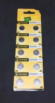 10 PK AG8 LR57 GP391 SR1120 CX191 ALKALINE BUTTON CELL BATTERY Hg0% WATCH TOYS