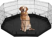 Dog Play Pen Mat - Water-Resistant Pet Crate Pad, Washable Puppy Pee Pads | Non Slip Whelping Mat for Dogs, Reusable Training Pads for Playpen, Dog Cage Mat, Soft Potty Training Floor Protector
