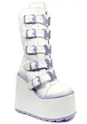 NEW YRU -Dune Butterfly Platform Boots in White Lavender-SALE RAVE