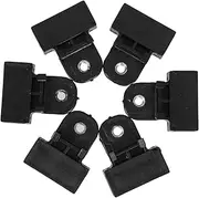 6pcs Car Glass Clips Window Frame Connector Bracket Window Regulator Parts Door Regulator Hardware Glass Fixing Clip Window Regulator Repair Door Glass Clips Plastic Black