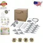Ultimate Garage Door Tune-Up Kit: Heavy-Duty Hinges & 6200ZZ Rollers Included