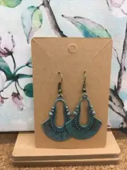 2” Bronze-tone Earring Set Boho Retro Dangle Drop Hook New Free Ship 3493