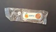 Vtg 90's Georgia Lucky Penny Keychain Rare Key Ring Fob Peach NIP 1995 Good Luck